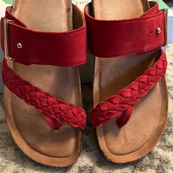 Earth Origins Red Nubuck Oneida Sandal - Size 9! - Picture 6 of 10